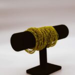 Yellow and Cream Beaded Bracelet