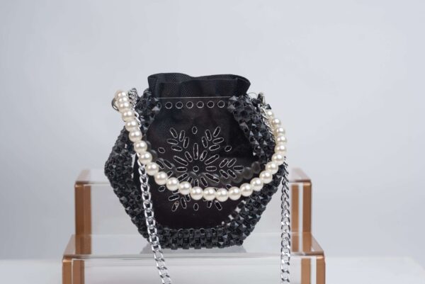 Black & white Cross Body Bag