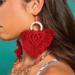 Bohemian Style Large Tassel Weave Earrings
