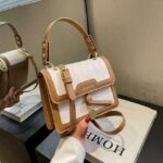 Brown Argyle Embossed Handbag