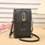 Fashionable Faux Leather Touch Screen Phone Bag
