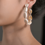 Shell Décor Hoop Earrings