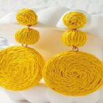 Rafia Braided Dangle Earrings