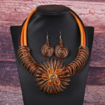 Earrings And Necklace Exaggerated Jewelry Set