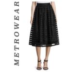 Metro Wear Lacy Layer Skirt With Elastic Waist