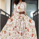Florere Floral Long Sleeve Long Dress